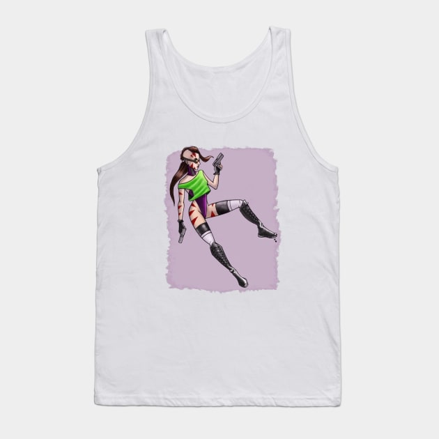 80's Apocalyptic Girl Tank Top by TaliDe